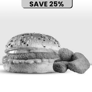 Krispy Chicken Burger + 3 Pcs Nuggets
