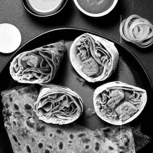 Soya tikka wrap