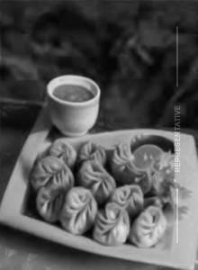 Mushroom fried momos