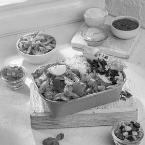 Tandoori chicken burrito bowl