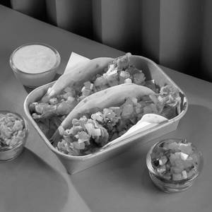 Crispy chicken tacos (soft tortillas)
