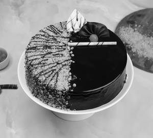 Eggless Choco  Butterscotch Cake