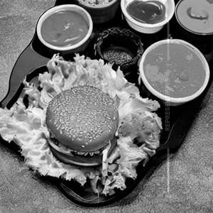 Spicy chicken tikki grilled burger