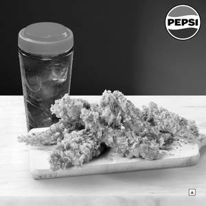 6 Pc Strips & Pepsi Bottle Combo