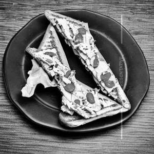 Schezwan Open Toast Sandwich