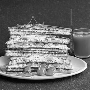 Egg Omelette Grilled Sandwich