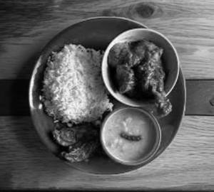 Rice + Dal + Chicken Butter Masala