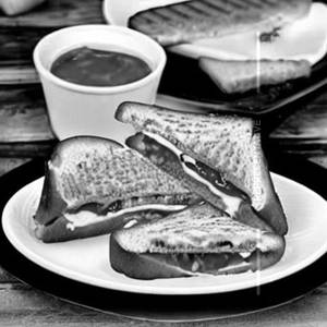 Grill Cheese Bread Butter Jam