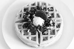 Oreo dark waffle [round waffles]