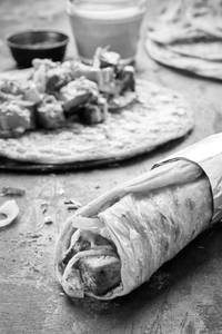 Kadhai Paneer Roll