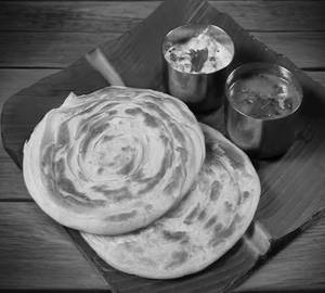 Paratha with curry