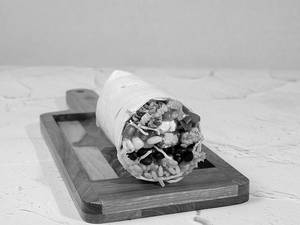 Peri Peri Paneer Burrito Roll