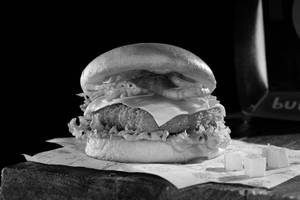 Buffalo Sauce Paneer Burger