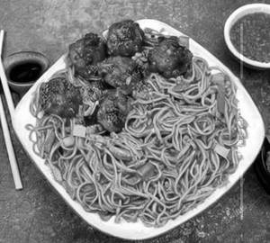 Vegetable Manchurian Noodles