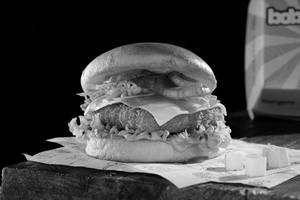 Korean Honey Sriracha Paneer Burger
