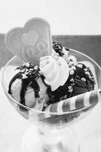 Chocolate Sundae with Nuts