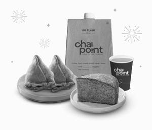 Masala Chai-Uniflask + Aloo Samosa (2Pcs) + Banana Cake