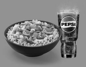 Value Rice Bowl & Pepsi Veg
