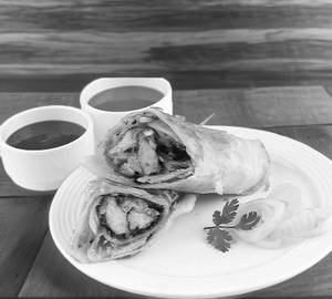 Double Egg Double Chicken Tikka Malai Roll