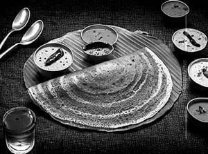 Millet Ghee Karam Dosa                                  