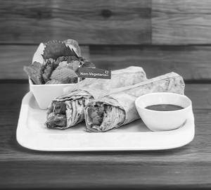 Double Egg Double chicken Malai Roll
