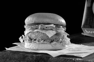 Korean Honey Sriracha Aloo Tikki Burger