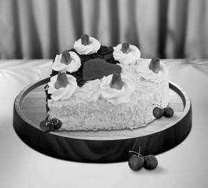 Dual Forest Heart Cake (Eggless)