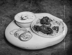 Ulava charu chicken biryani                                           
