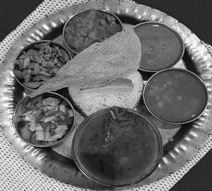 Rice Fish Thali