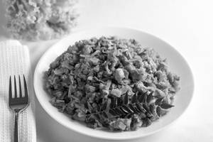 Srilankan cheese kothu mixed