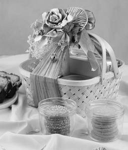 Small Square Cane Basket