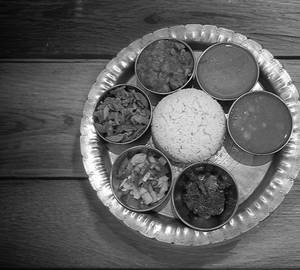 Rice Veg Thali
