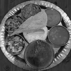 Rice Chicken Thali