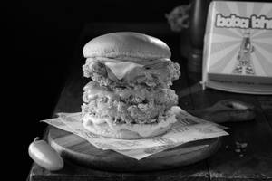 Double Bami Fried Chicken Burger
