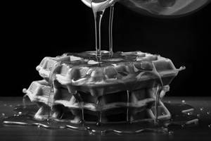 Honey Almond Choco Waffle