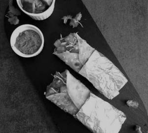 Paneer schezwan wrap