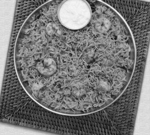 Prawns biryani