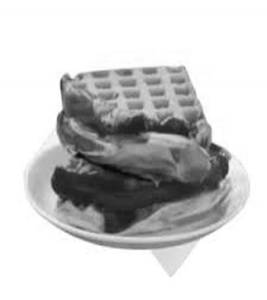 Double Chocolate Golden Waffle