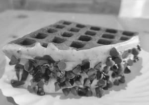 Choco Chips White Choco Waffle