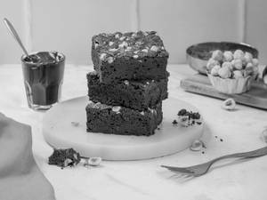 Hazelnut Chocolate Brownie - 1Pc