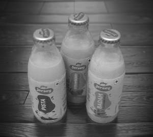 Badam milk shake [per bottle]