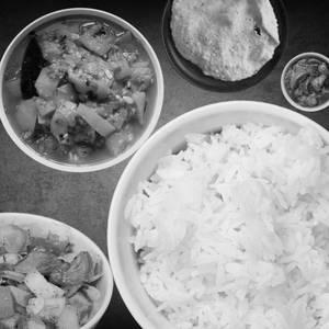 Lauki Curry Chawal