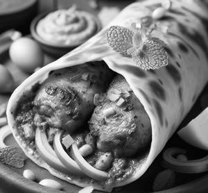 Chicken Seekh Egg Roll