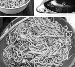 Schezwan chicken noodles