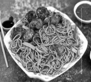 Veg Manchurian Noodles