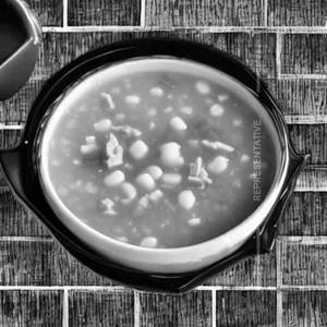 Sweet corn soup   [pork]