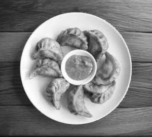 Fried veg momo half