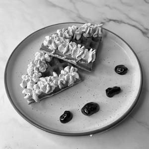 Blueberry Whipped Cream Waffle