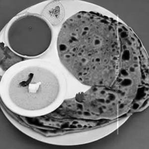 Aloo piyaz paneer mix paratha