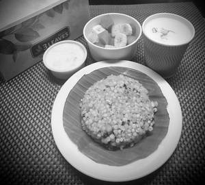 Sabudana Khichdi + Freshly Cut Fruits + Lassi                                            